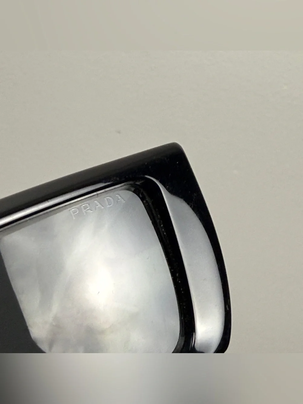 Prada SPR24Y Black Square Frame Unisex Sunglasses